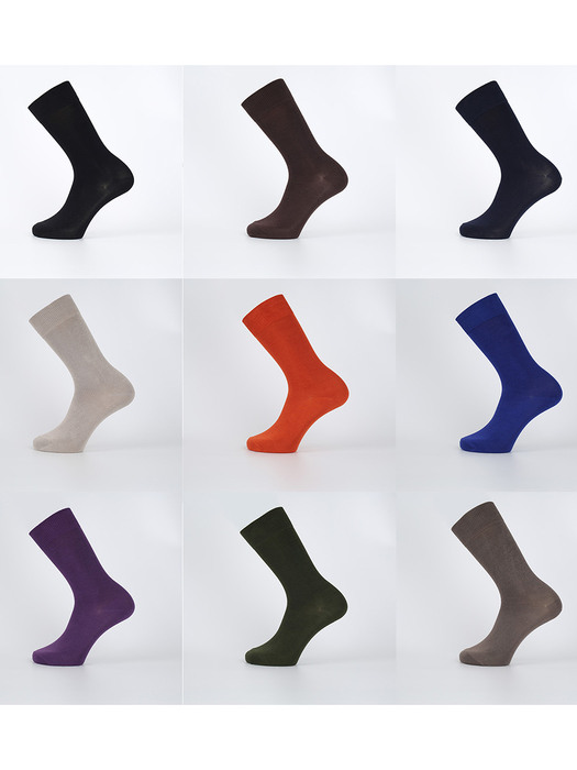 Bamboo Crew Socks 4P Package - Solid Collection