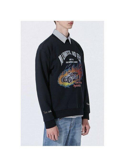 [black label] hot rod artwork sweat shirt_CLTAM20261NYX