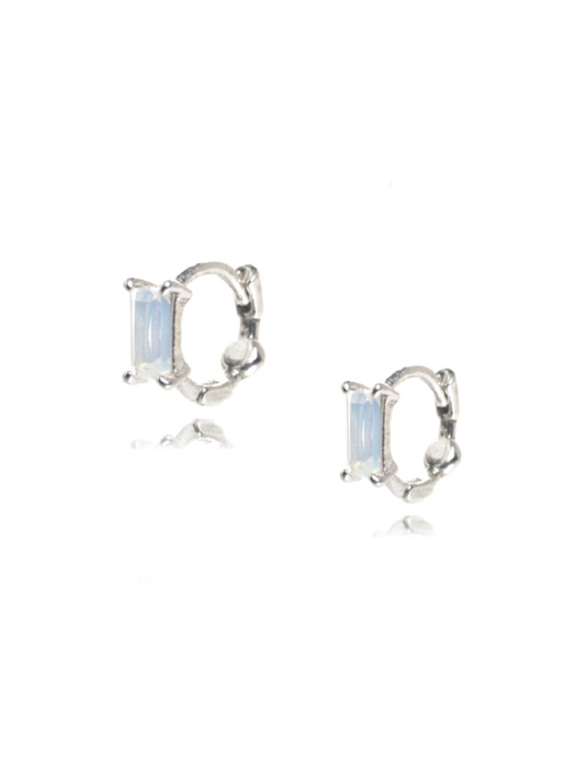[Silver925] LU144 Square cubic earrings
