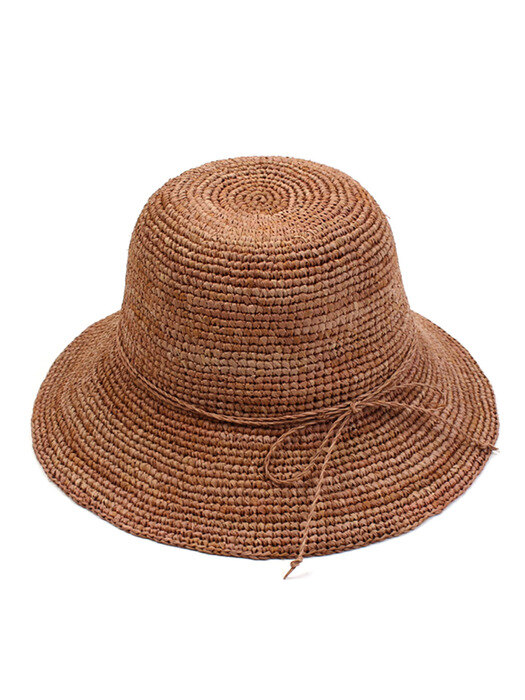 Brown Back Ribbon Summer Cloche Hat 여름페도라