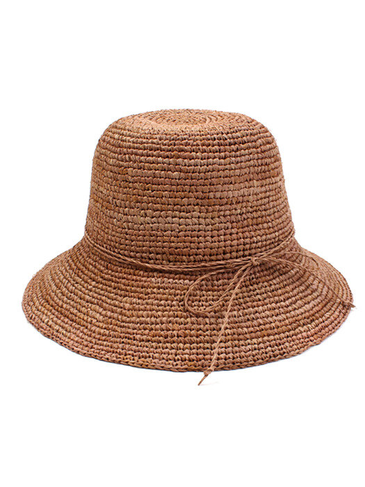 Brown Back Ribbon Summer Cloche Hat 여름페도라