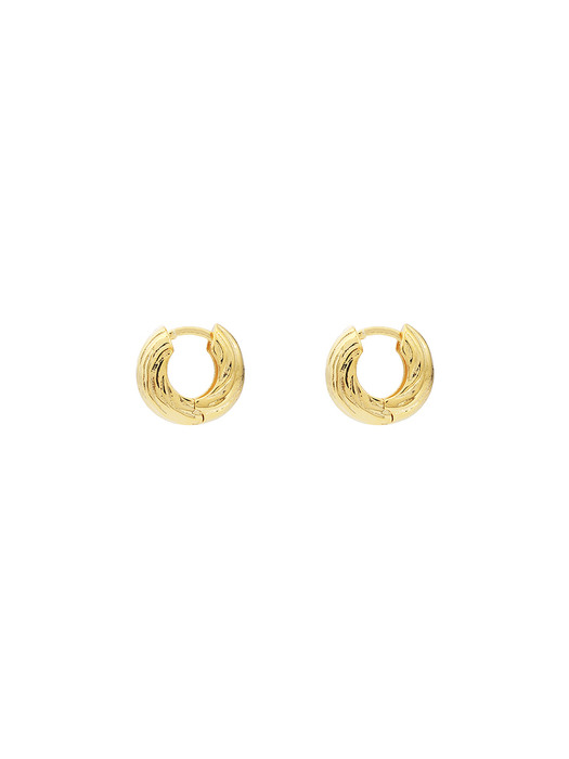 [Silver925] texture ring earring