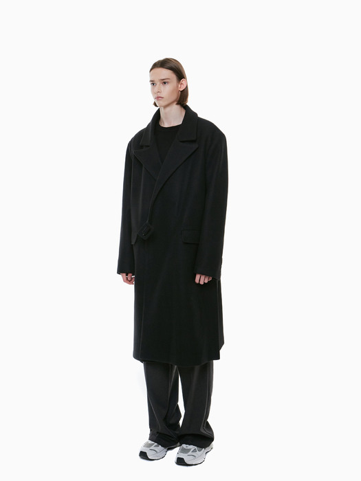 MODERN BELT MAXI COAT_BLACK