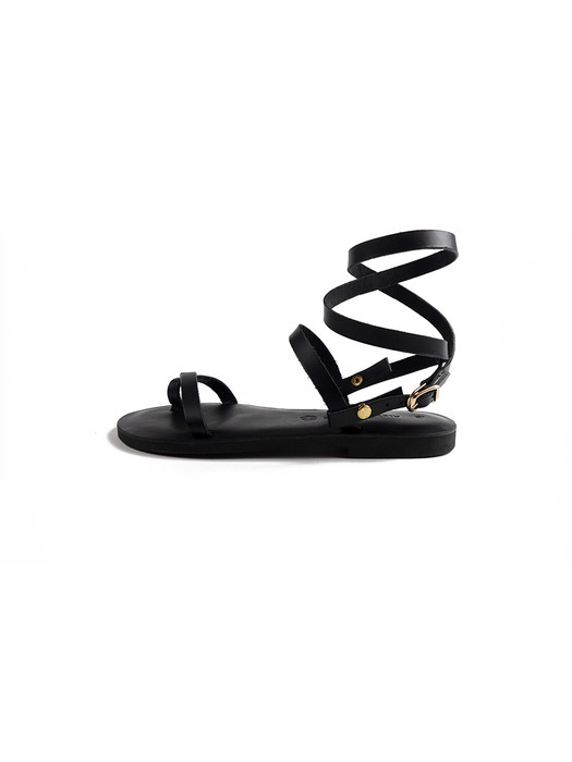 Double Ankle Strap Sandal (black)