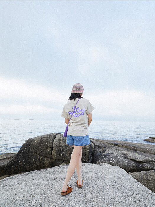 STRIPE BEANIE	(PINK)