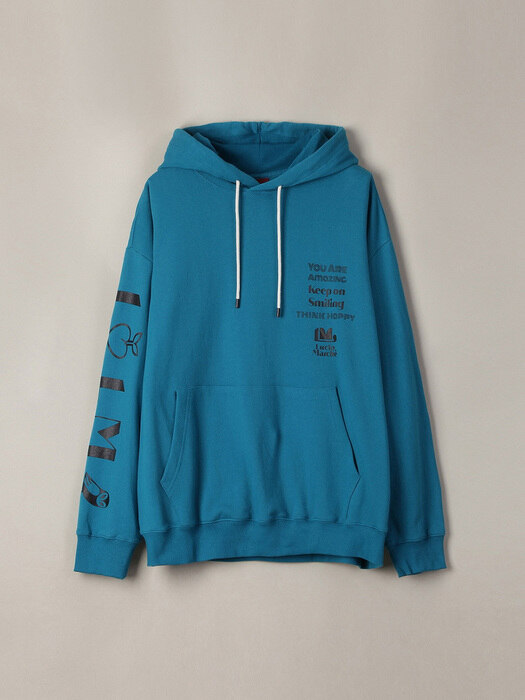 Oversized Hooded Sweatshirt with LM Message_LQTAW20110BGX