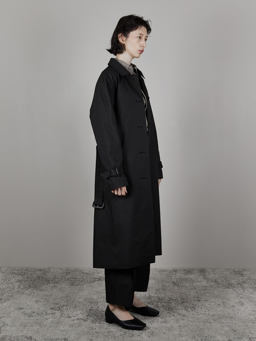 CLASSIC COTTON TRENCH (ASH BLACK)