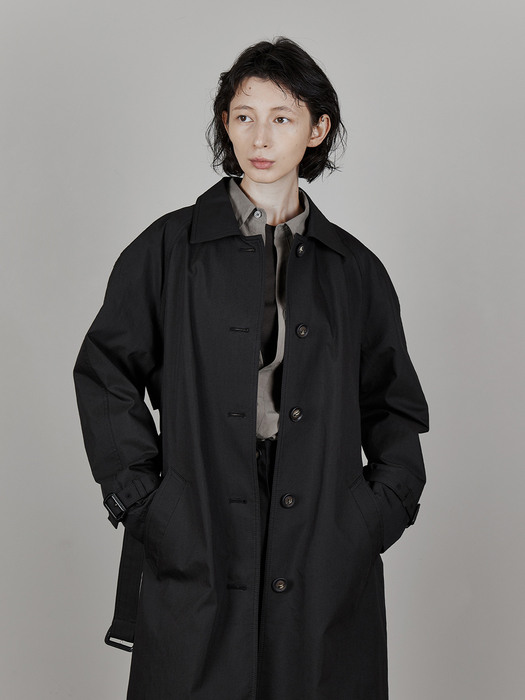 CLASSIC COTTON TRENCH (ASH BLACK)