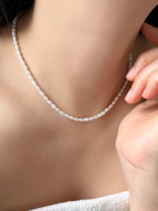 N003_Pearl Choker Necklace