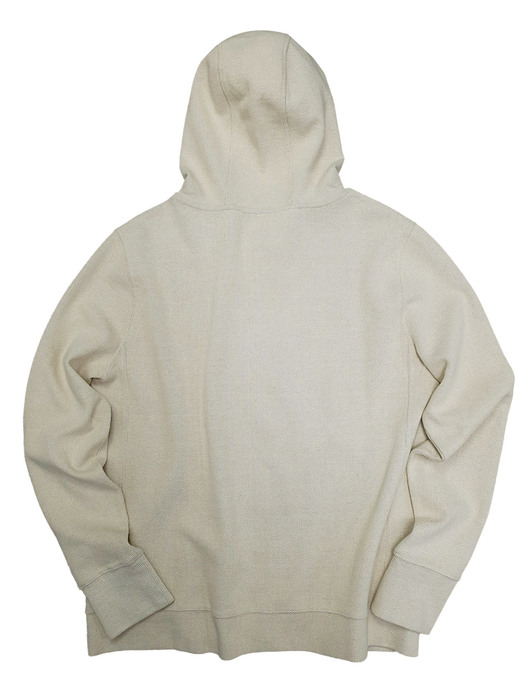 birbante hood zip-up  natural