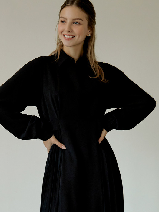 Soft basic blouse (black)