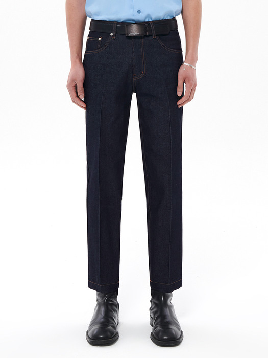 Dawn Cropped Tapered Jeans DCPT001IndigoBlue
