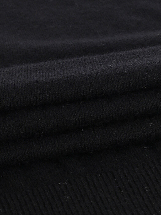 Abel Square-neck Knit Top (Black)