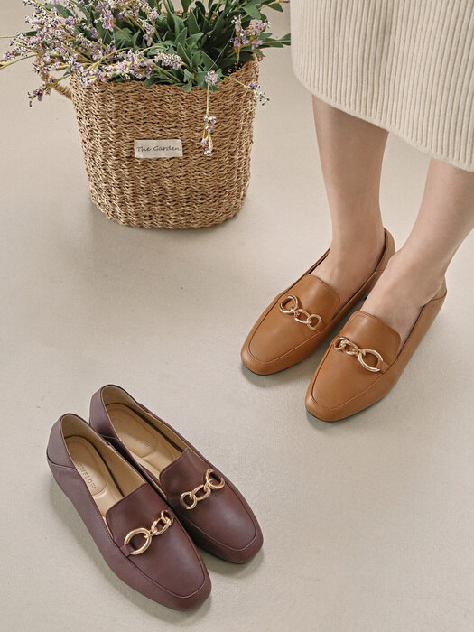 882 Ring Chain Point Loafer Babushu-4color