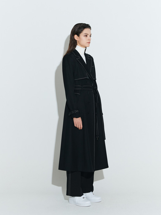 The Boss tailored trench coat [Black]