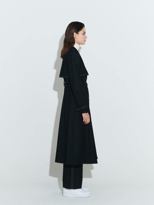 The Boss tailored trench coat [Black]