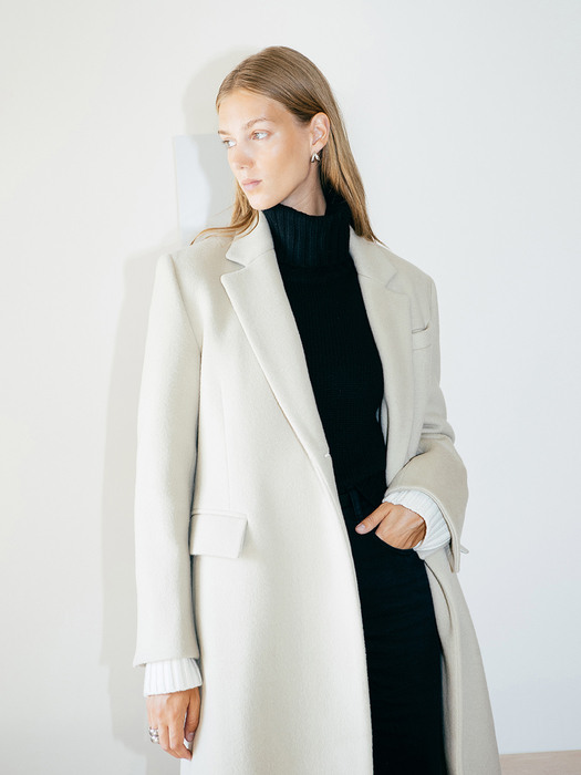 [N]COPENHAGEN Cashmere blended h-line maxi coat (Ash mint)