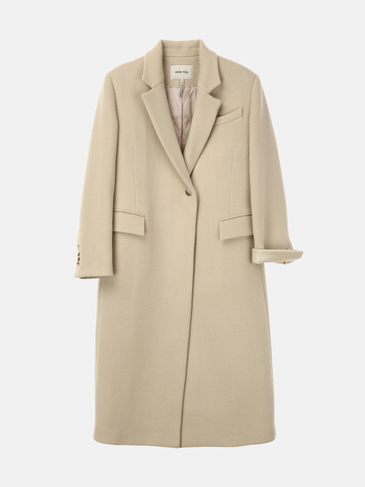 [N]COPENHAGEN Cashmere blended h-line maxi coat (Ash mint)