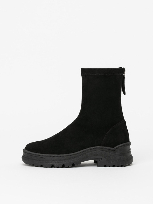 Fensa Trek-sole Soft Boots in Black Suede