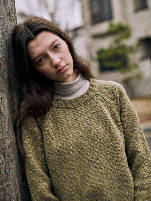 Nep Round Neck Knit_3color