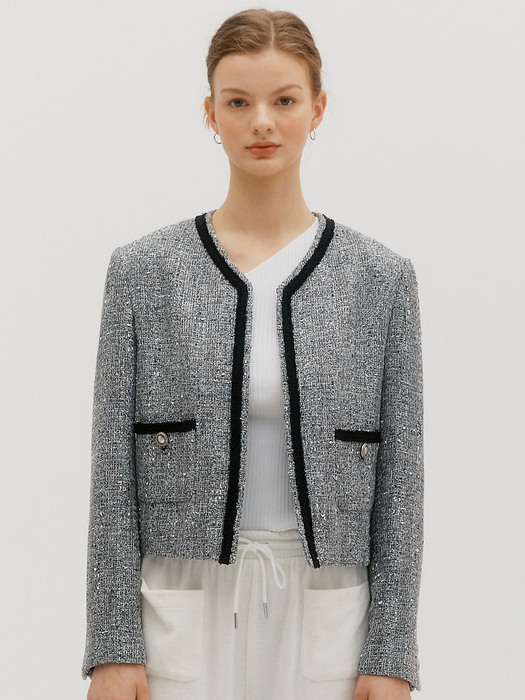 Tweed classic jacket - Mint