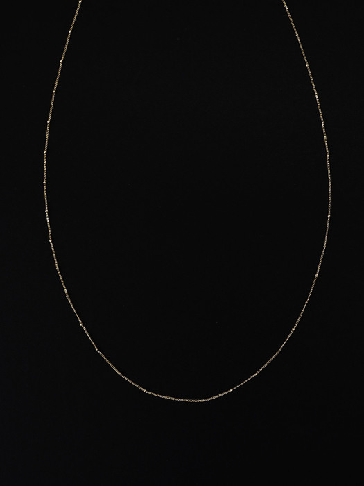 [14k] AIR, Curve link Necklace gn003