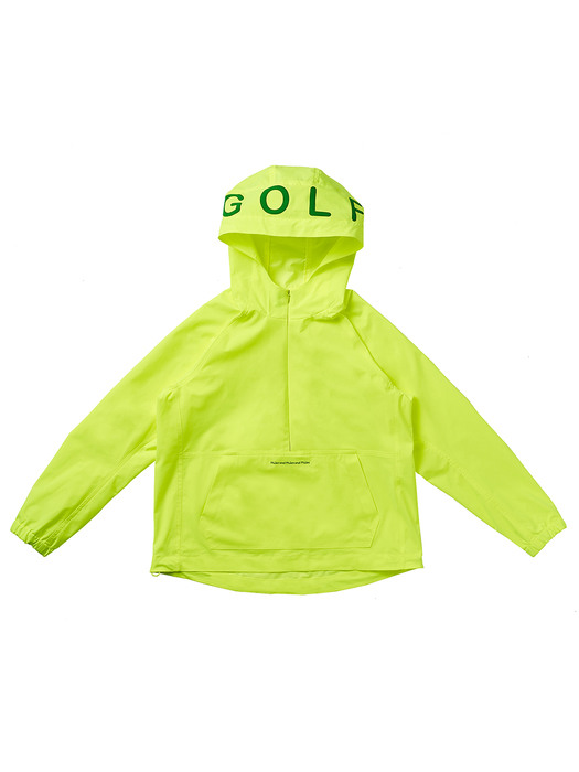 Anorak hoodie jacket_neon yellow