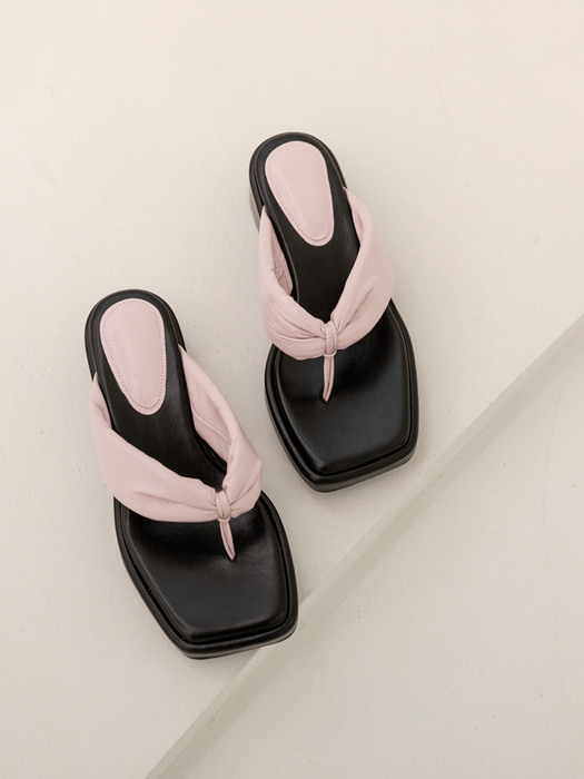 Padded flip-flops - lavender pink