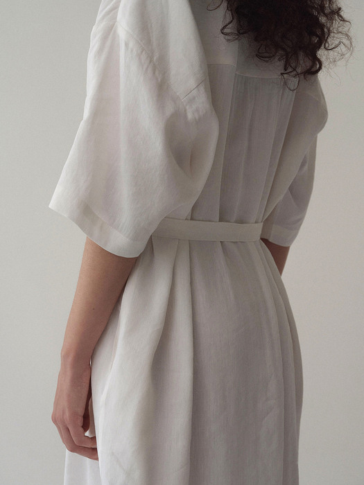 Button robe dress (3color)