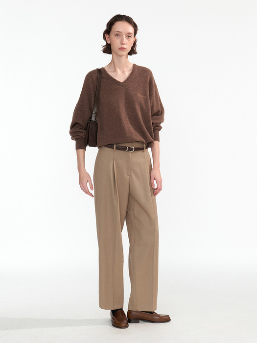 Mailo wool pants (Beige)