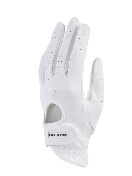 ROUND CUT-OUT GLOVE (Left hand only) - WHITE