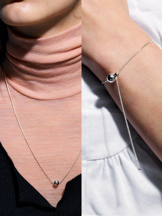 drop Necklace + drop Bracelet