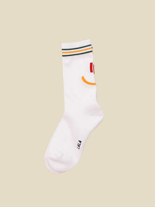 LaLa Socks(라라 로고 양말)[White]