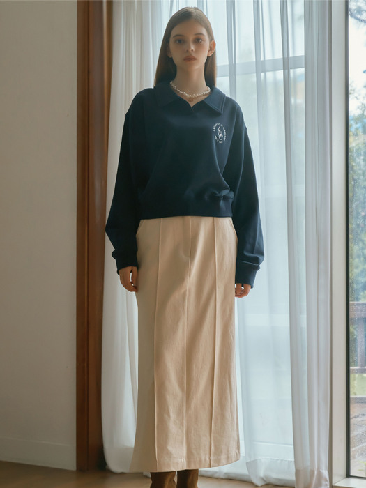 ANC H-LINE LONG SKIRT_IVORY