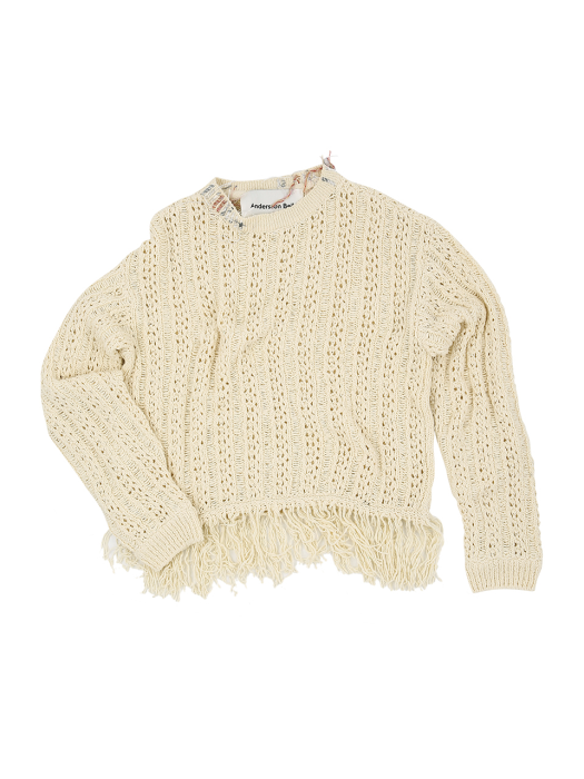 GORDEN CABLE KNIT atb958m(IVORY)