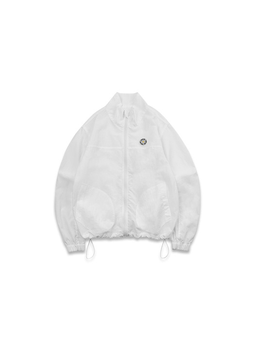 spin windbreaker jacket white