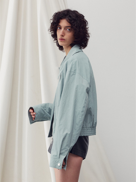 ELASTICATED HEM BOMBER JUMPER