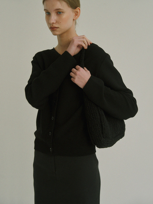 Bon Knit Shoulder Bag (Black)