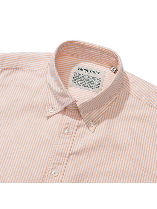 [컴포트] S-630 나폴리 옥스포드 스트라이프 셔츠 (오렌지)