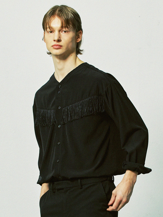 western fringe shirts black