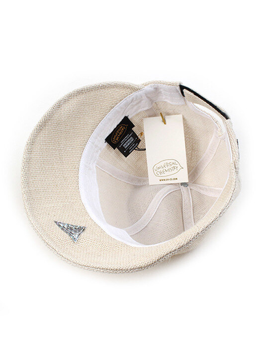 Linen Backopen Ivory Wire Bucket Hat 린넨버킷햇