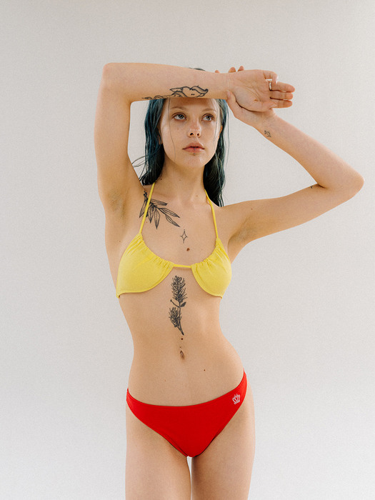 Lemon Yellow Bikini Top