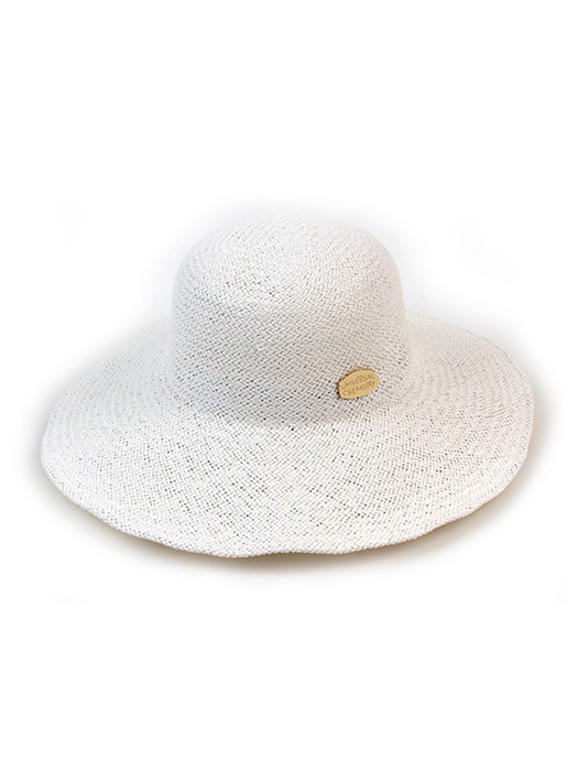 Summer White Round Panama Hat 여름페도라