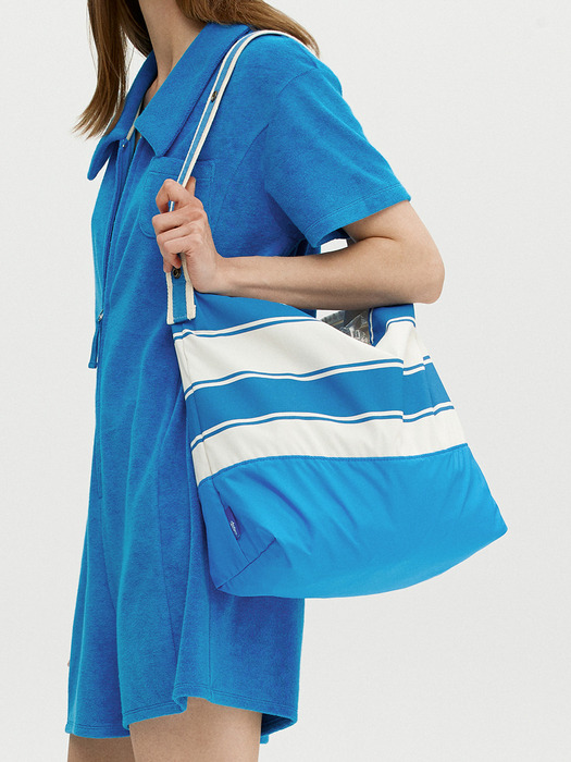 POKE Stripe swim bag (Red/Blue)