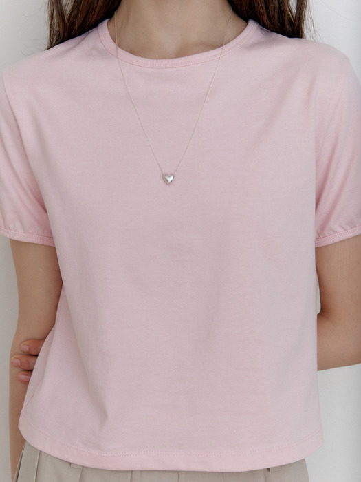 Basic shirring t-shirt (3 colors)