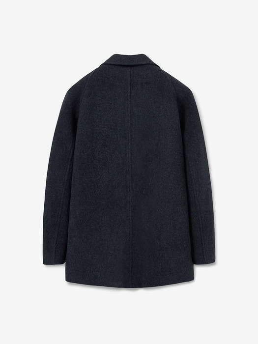 raglan sleeves half coat_charcoal