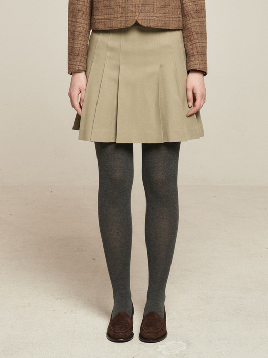 [단독]Sally Pleats Mini Skirt_3color