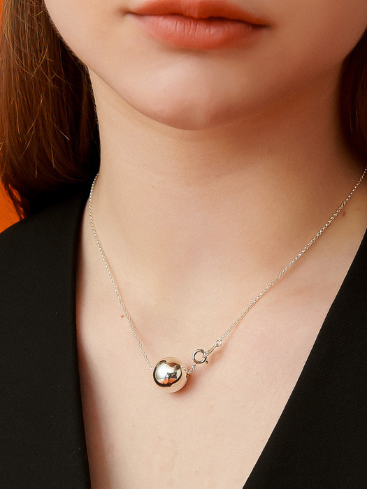 Sphere Silver Necklace In476 [Silver]