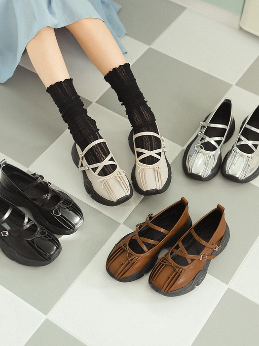 [데님컬러단독]ljh7026 platform ribbon maryjane _ 5colors