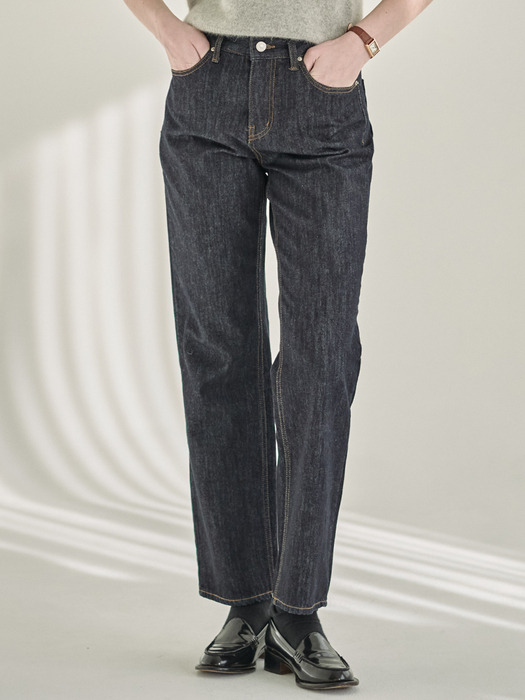 Straight Comfy Denim Pants_Indigo